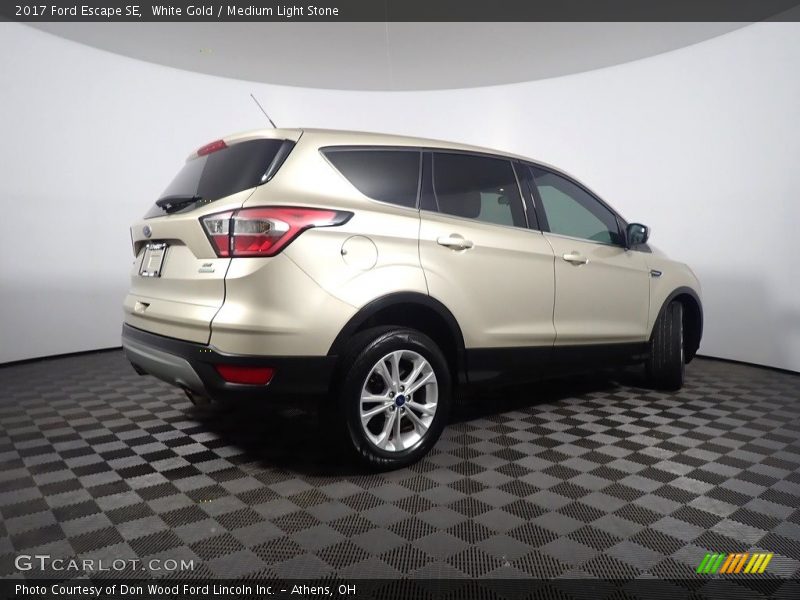 White Gold / Medium Light Stone 2017 Ford Escape SE