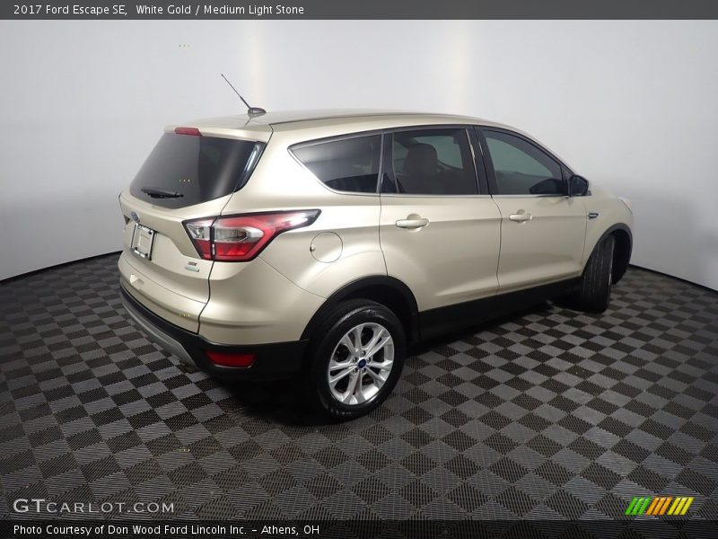 White Gold / Medium Light Stone 2017 Ford Escape SE