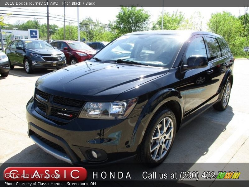 Pitch Black / Black 2018 Dodge Journey GT AWD