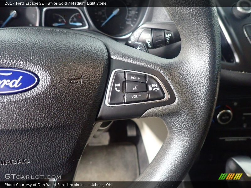 White Gold / Medium Light Stone 2017 Ford Escape SE
