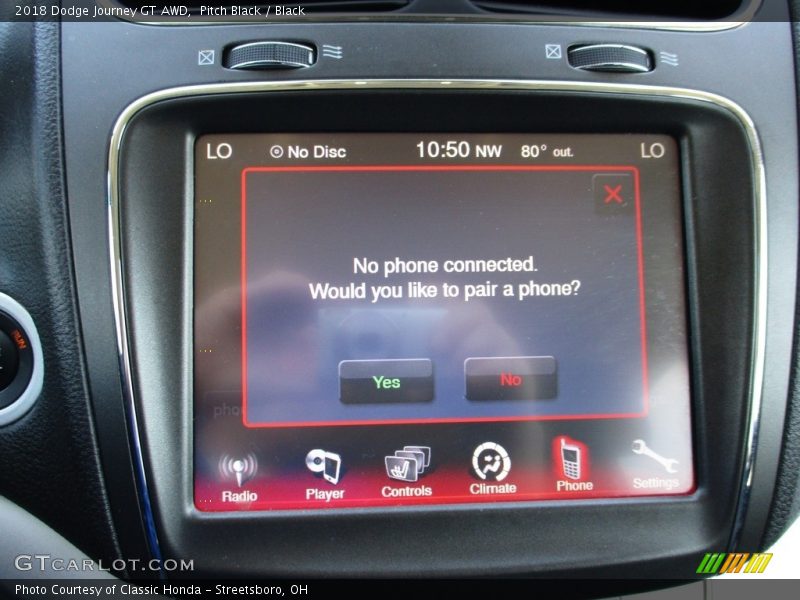 Pitch Black / Black 2018 Dodge Journey GT AWD