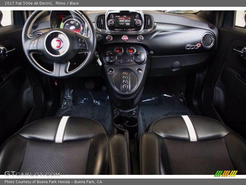 Front Seat of 2017 500e All Electric