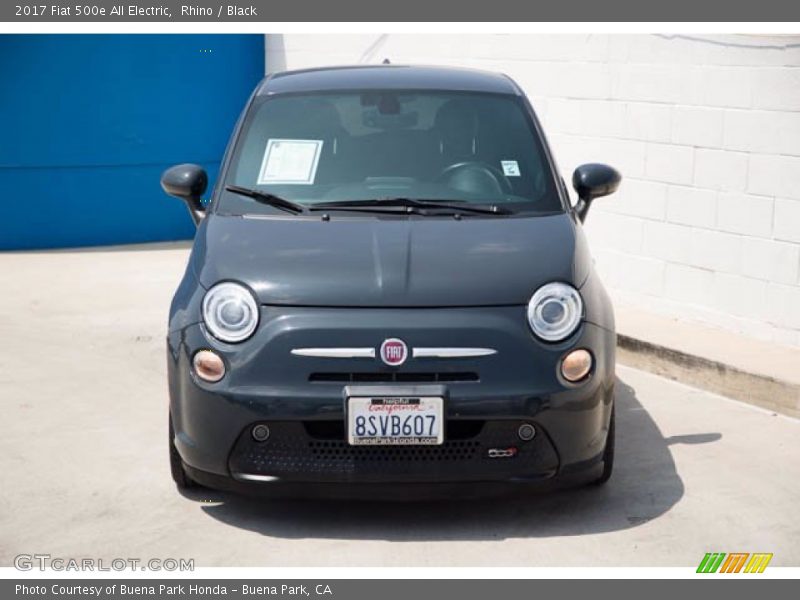 Rhino / Black 2017 Fiat 500e All Electric