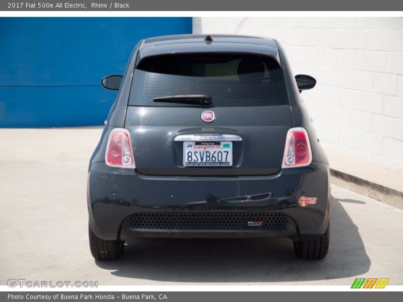 Rhino / Black 2017 Fiat 500e All Electric