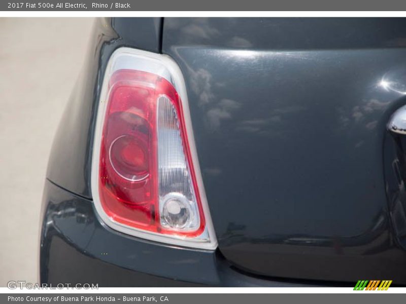 Rhino / Black 2017 Fiat 500e All Electric