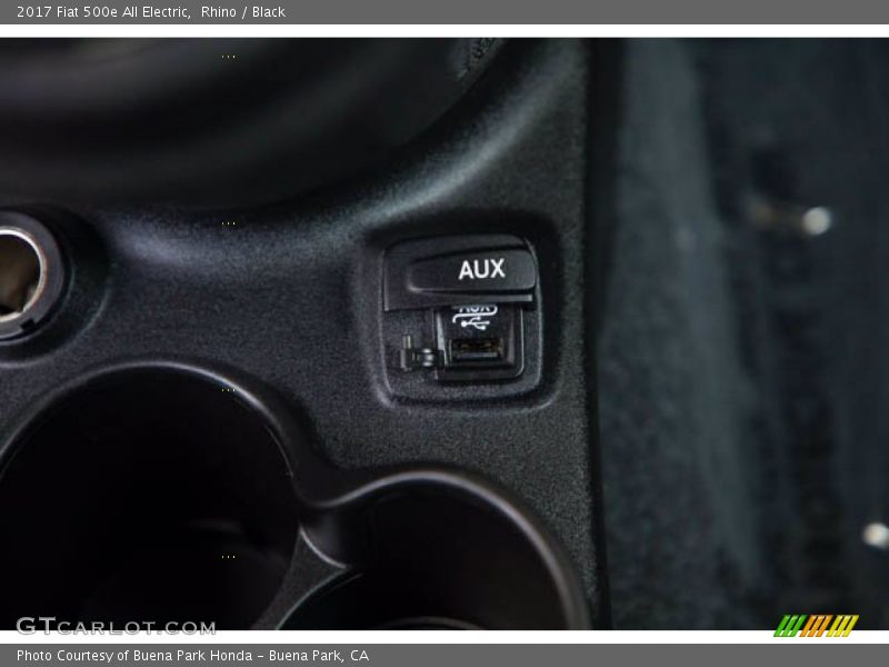 Rhino / Black 2017 Fiat 500e All Electric