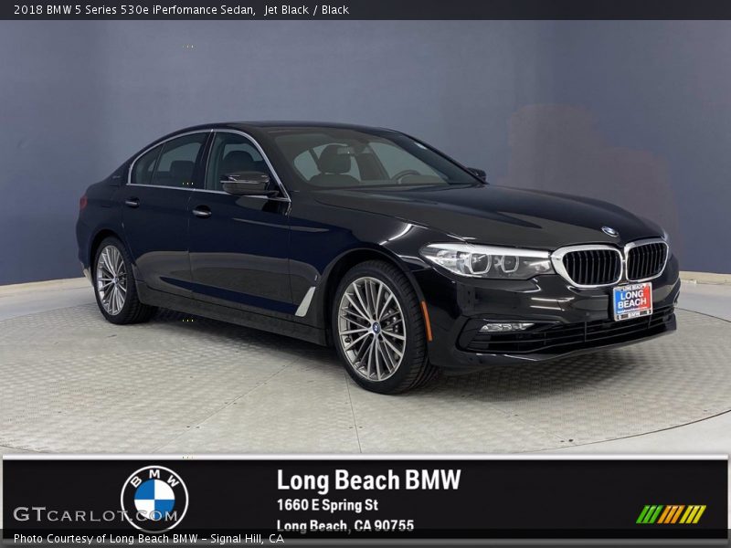 Jet Black / Black 2018 BMW 5 Series 530e iPerfomance Sedan