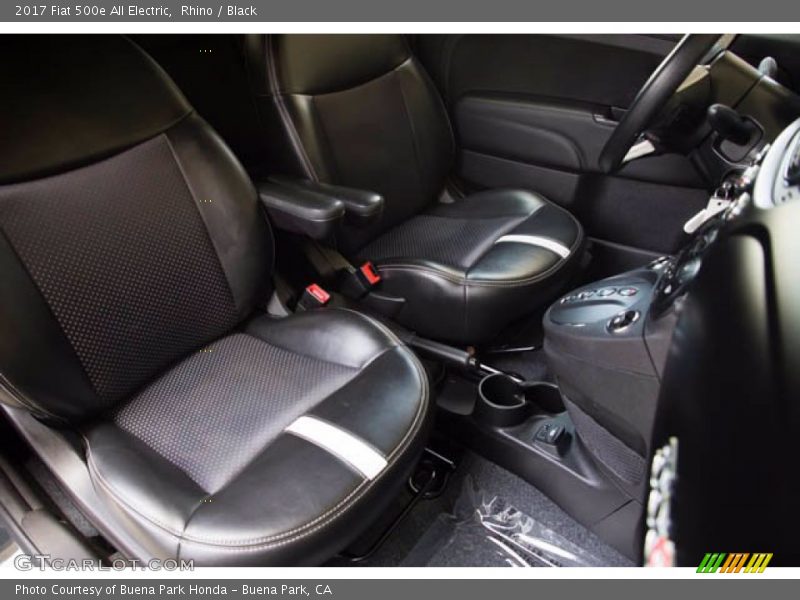 Front Seat of 2017 500e All Electric