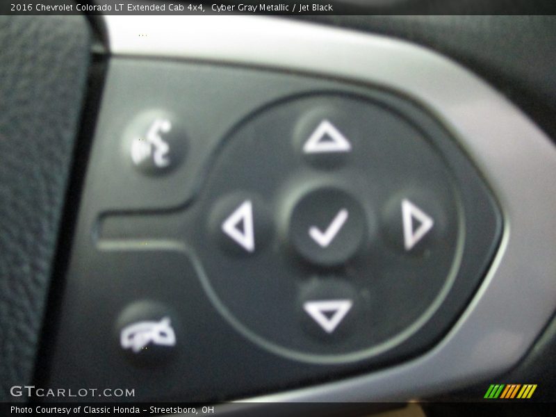 Cyber Gray Metallic / Jet Black 2016 Chevrolet Colorado LT Extended Cab 4x4