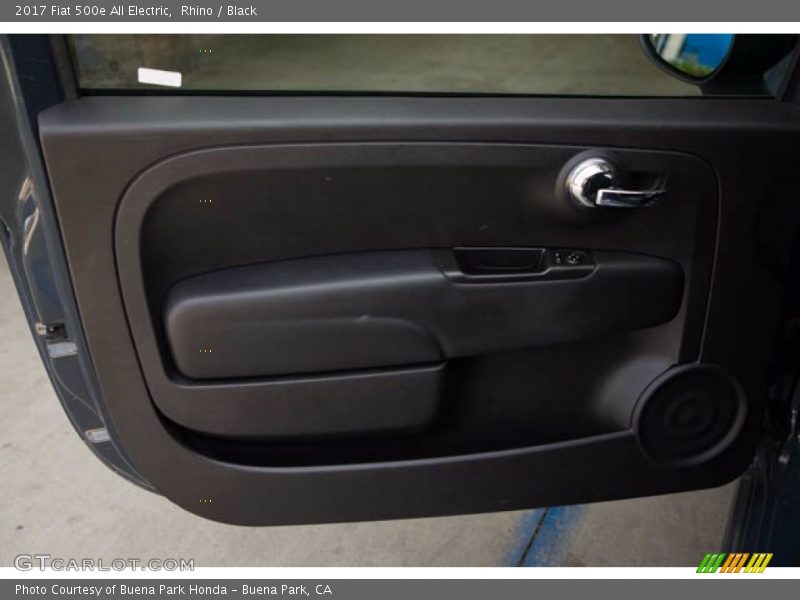 Rhino / Black 2017 Fiat 500e All Electric