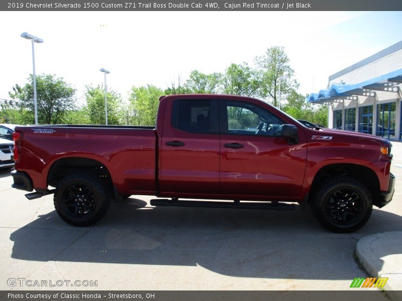 Cajun Red Tintcoat / Jet Black 2019 Chevrolet Silverado 1500 Custom Z71 Trail Boss Double Cab 4WD