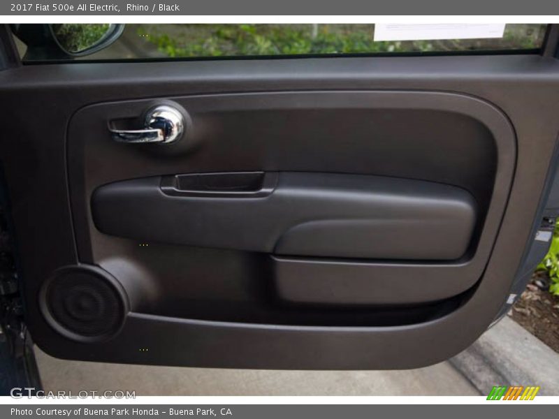 Rhino / Black 2017 Fiat 500e All Electric