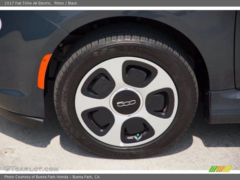 Rhino / Black 2017 Fiat 500e All Electric
