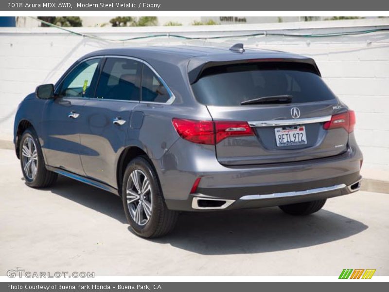 Modern Steel Metallic / Ebony 2018 Acura MDX AWD
