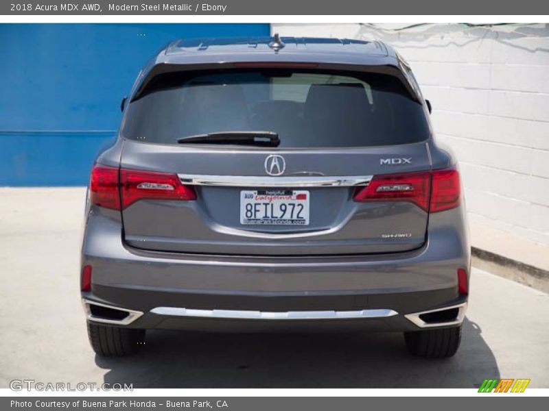 Modern Steel Metallic / Ebony 2018 Acura MDX AWD