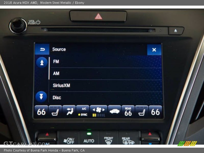 Modern Steel Metallic / Ebony 2018 Acura MDX AWD