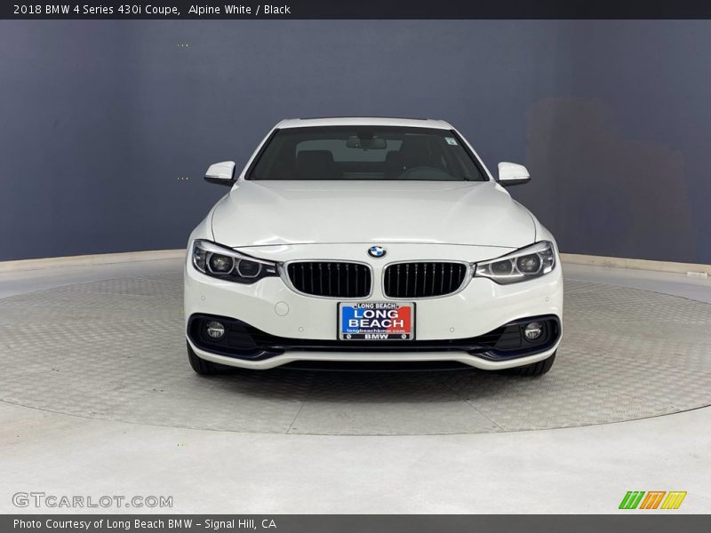 Alpine White / Black 2018 BMW 4 Series 430i Coupe