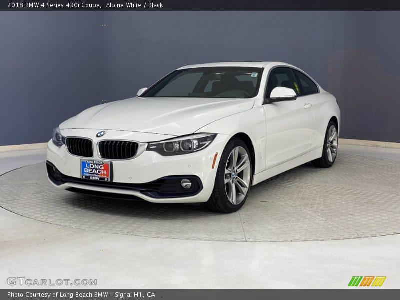 Alpine White / Black 2018 BMW 4 Series 430i Coupe