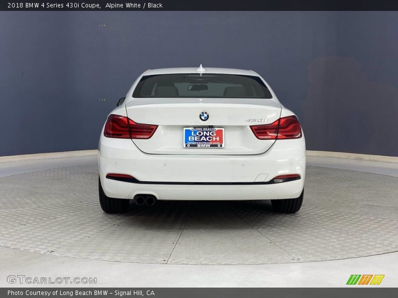 Alpine White / Black 2018 BMW 4 Series 430i Coupe