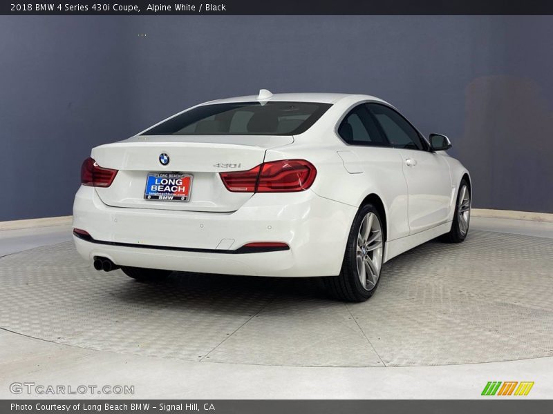 Alpine White / Black 2018 BMW 4 Series 430i Coupe