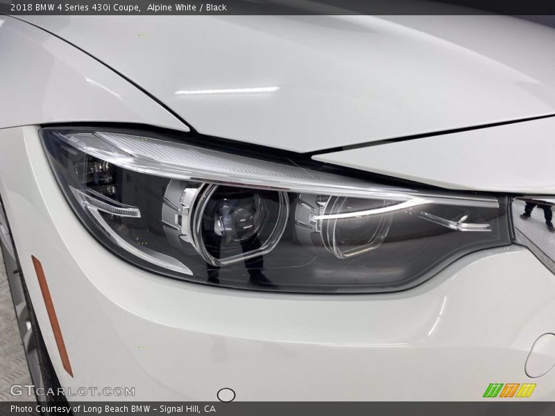 Alpine White / Black 2018 BMW 4 Series 430i Coupe