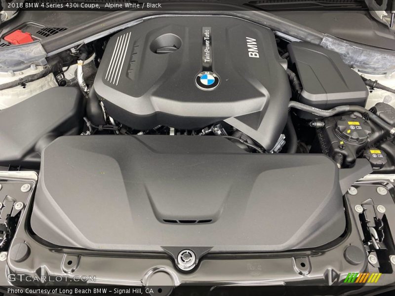 Alpine White / Black 2018 BMW 4 Series 430i Coupe