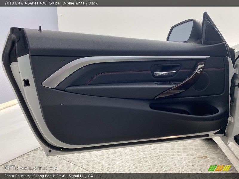 Alpine White / Black 2018 BMW 4 Series 430i Coupe