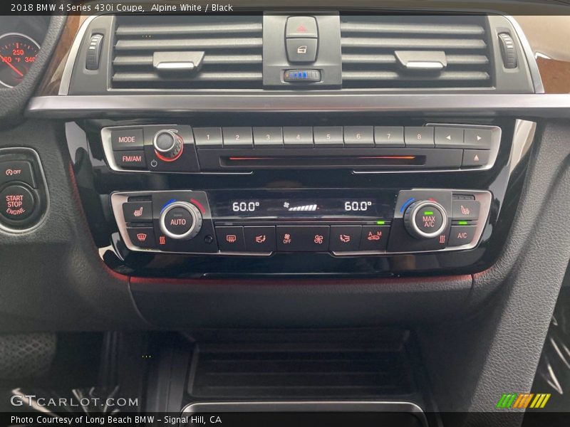 Alpine White / Black 2018 BMW 4 Series 430i Coupe