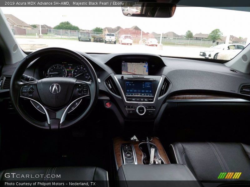 Majestic Black Pearl / Ebony 2019 Acura MDX Advance SH-AWD