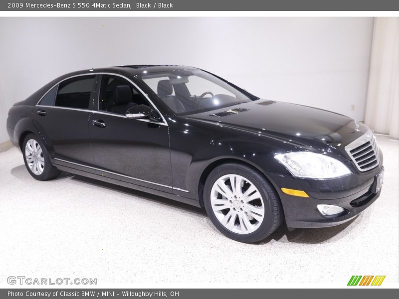 Black / Black 2009 Mercedes-Benz S 550 4Matic Sedan