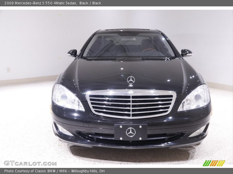 Black / Black 2009 Mercedes-Benz S 550 4Matic Sedan