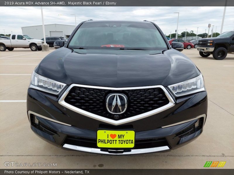 Majestic Black Pearl / Ebony 2019 Acura MDX Advance SH-AWD