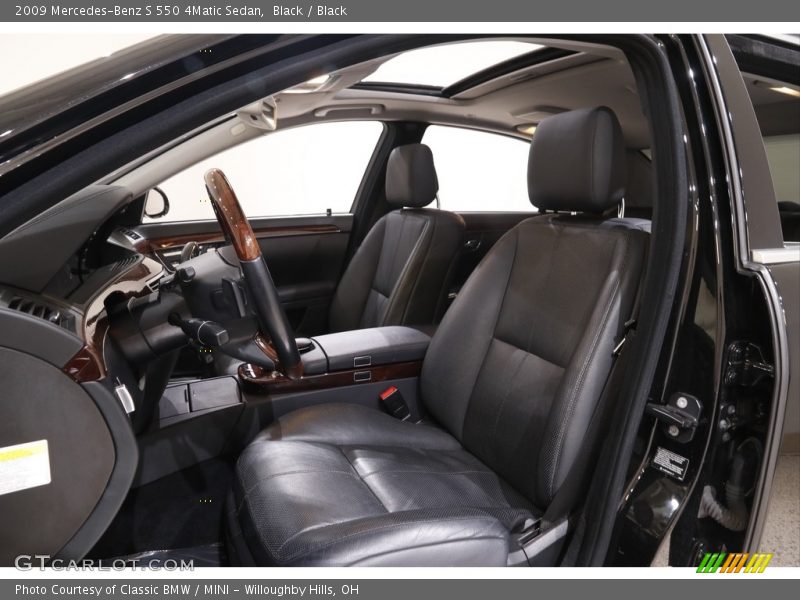 Black / Black 2009 Mercedes-Benz S 550 4Matic Sedan