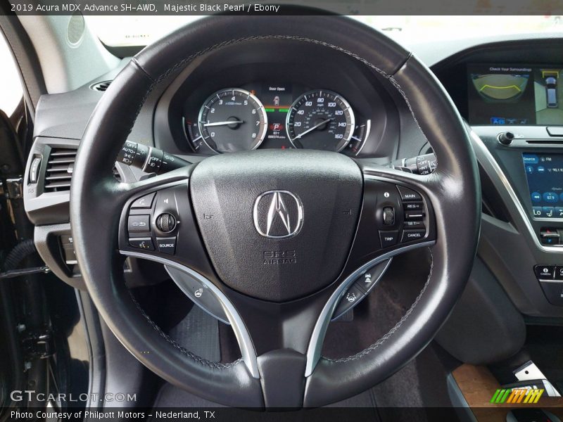Majestic Black Pearl / Ebony 2019 Acura MDX Advance SH-AWD