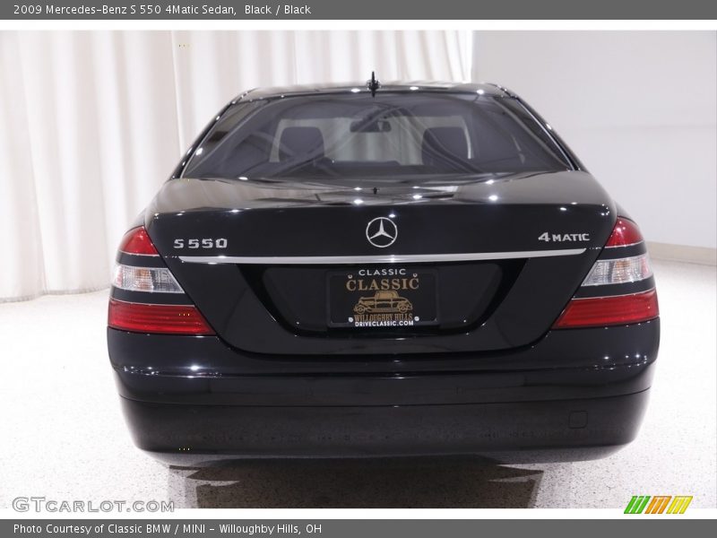 Black / Black 2009 Mercedes-Benz S 550 4Matic Sedan