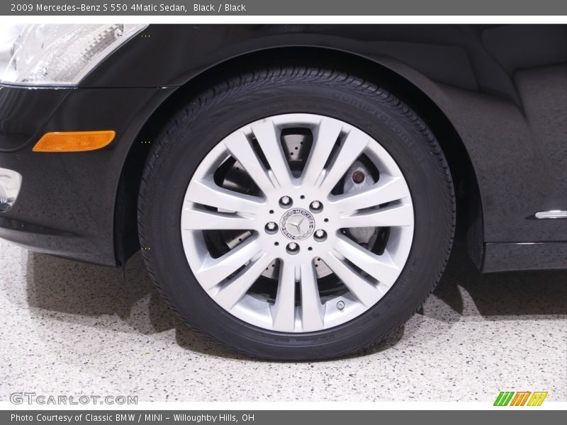 Black / Black 2009 Mercedes-Benz S 550 4Matic Sedan