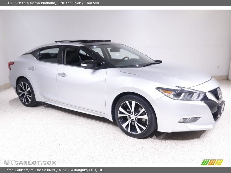 Brilliant Silver / Charcoal 2018 Nissan Maxima Platinum
