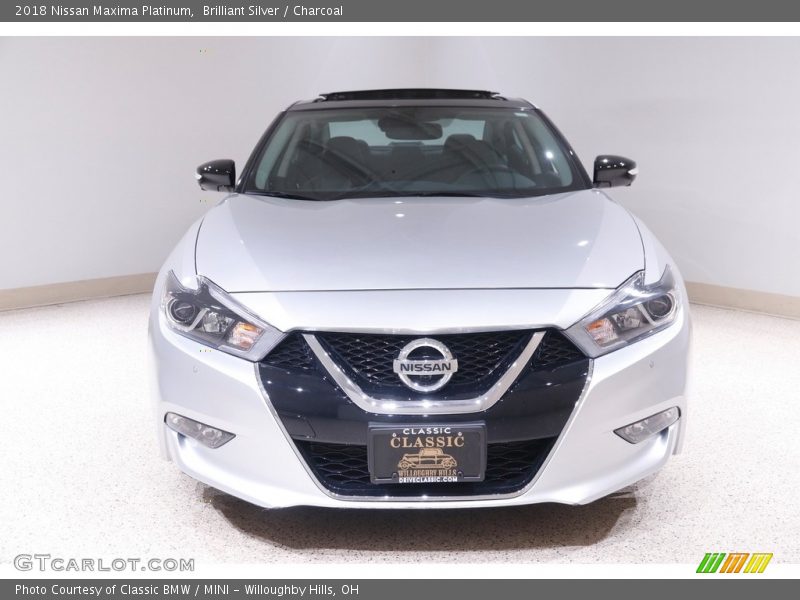 Brilliant Silver / Charcoal 2018 Nissan Maxima Platinum