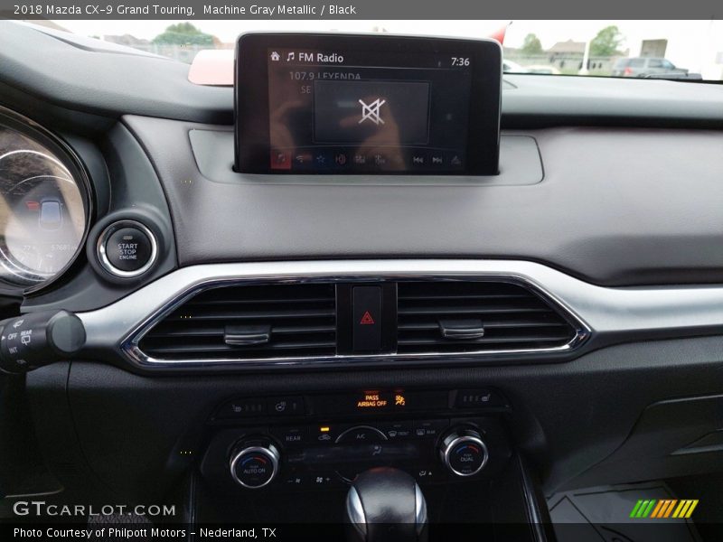 Machine Gray Metallic / Black 2018 Mazda CX-9 Grand Touring