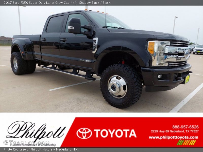 Shadow Black / Black 2017 Ford F350 Super Duty Lariat Crew Cab 4x4