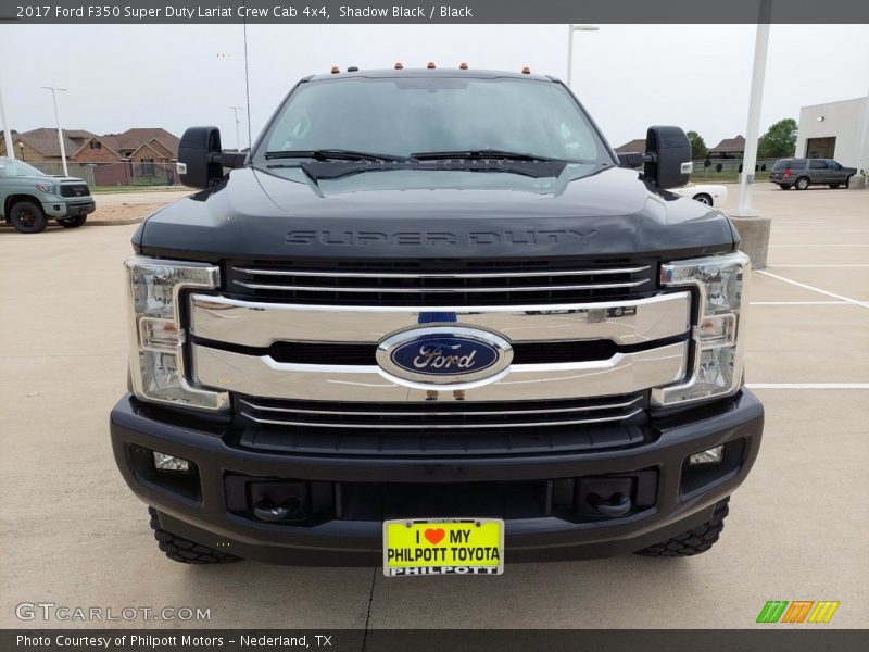 Shadow Black / Black 2017 Ford F350 Super Duty Lariat Crew Cab 4x4