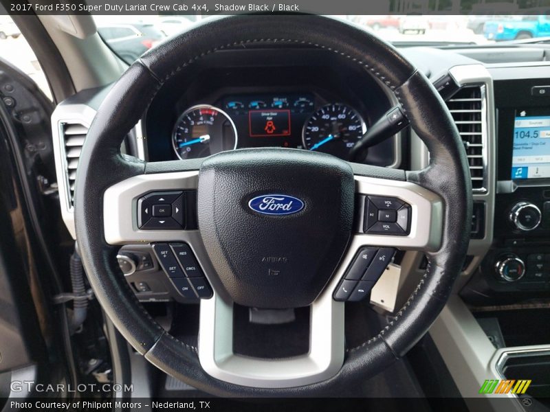 Shadow Black / Black 2017 Ford F350 Super Duty Lariat Crew Cab 4x4