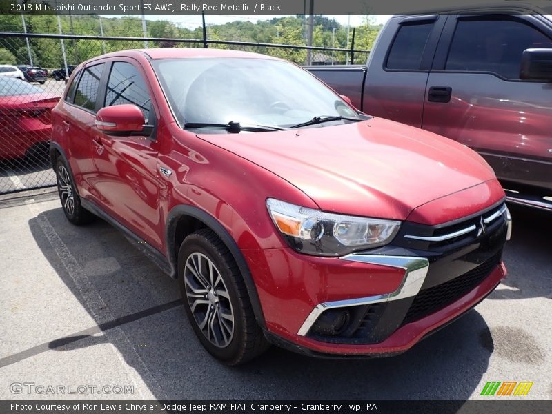 Rally Red Metallic / Black 2018 Mitsubishi Outlander Sport ES AWC