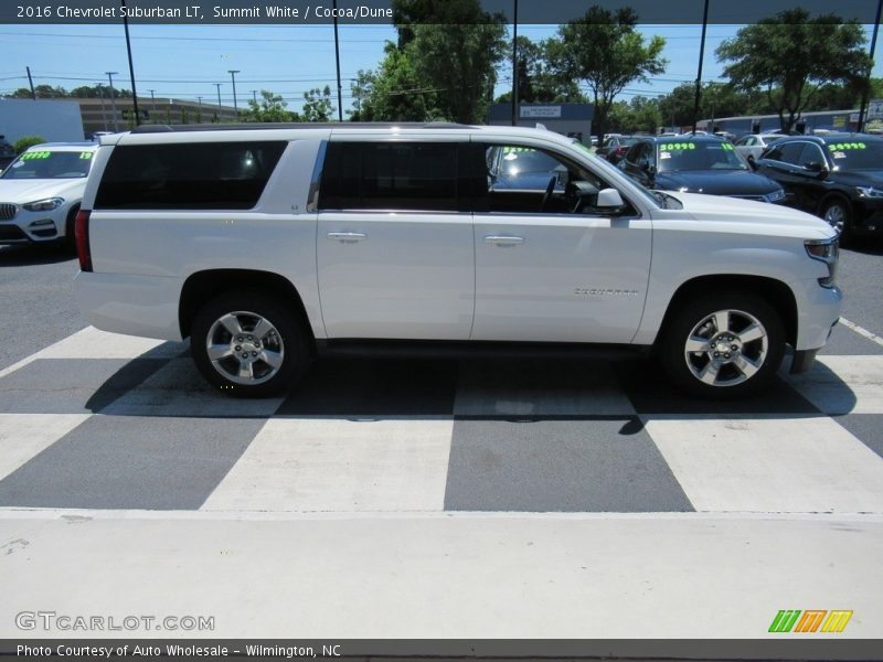 Summit White / Cocoa/Dune 2016 Chevrolet Suburban LT