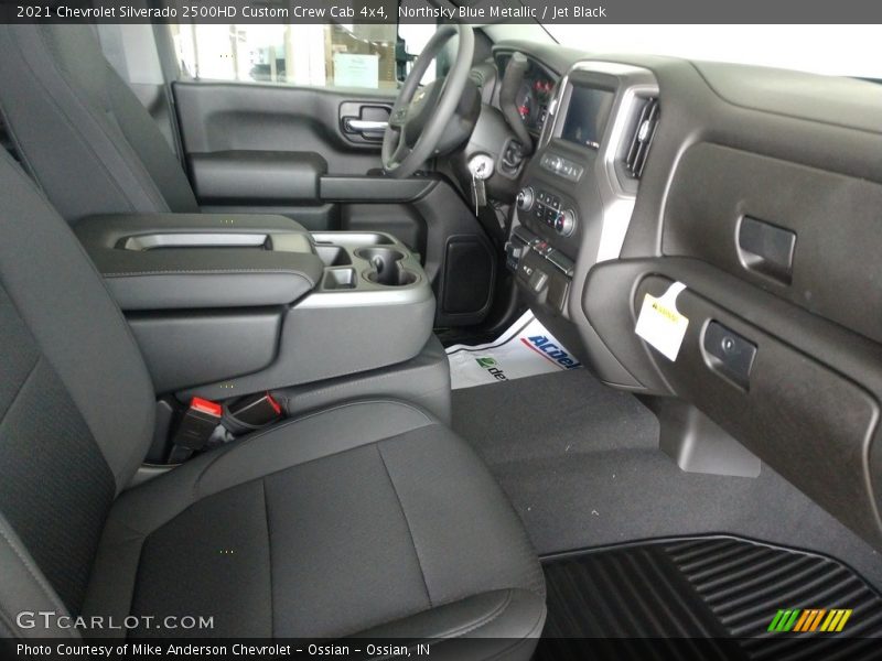 Northsky Blue Metallic / Jet Black 2021 Chevrolet Silverado 2500HD Custom Crew Cab 4x4