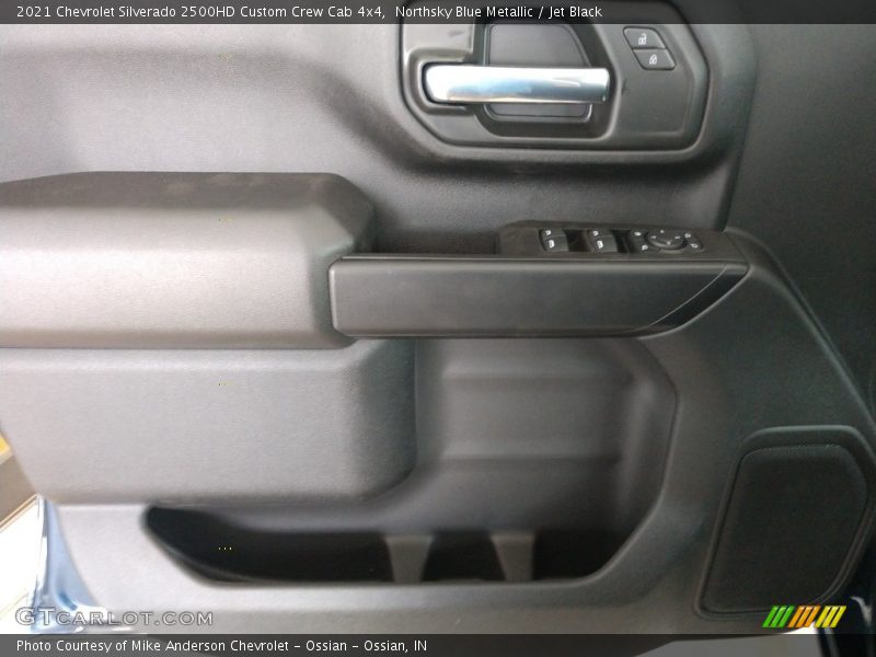 Northsky Blue Metallic / Jet Black 2021 Chevrolet Silverado 2500HD Custom Crew Cab 4x4