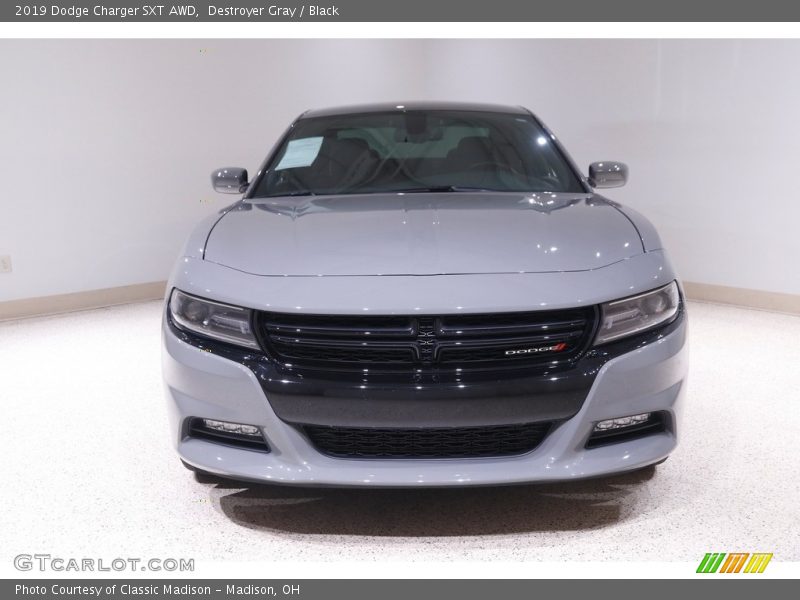 Destroyer Gray / Black 2019 Dodge Charger SXT AWD