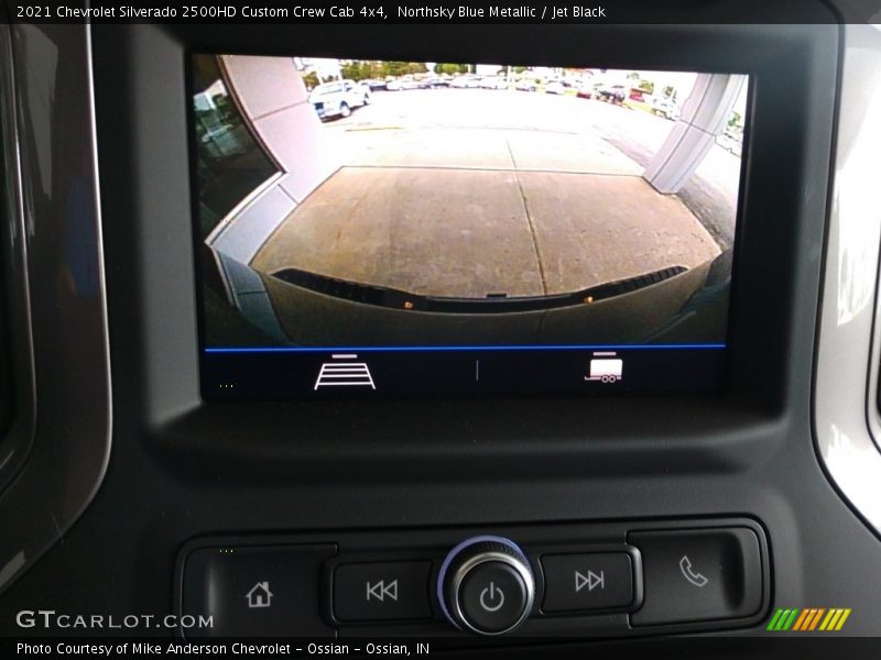 Northsky Blue Metallic / Jet Black 2021 Chevrolet Silverado 2500HD Custom Crew Cab 4x4