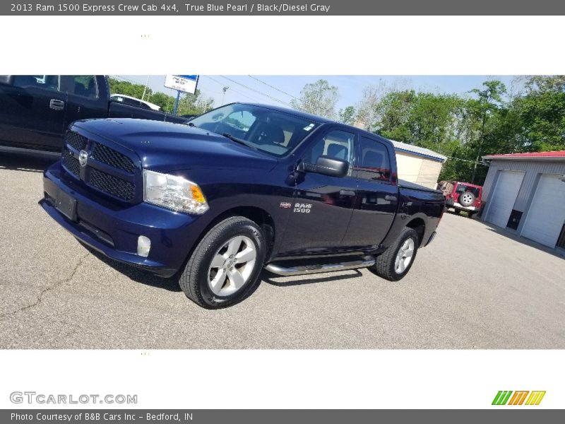 True Blue Pearl / Black/Diesel Gray 2013 Ram 1500 Express Crew Cab 4x4