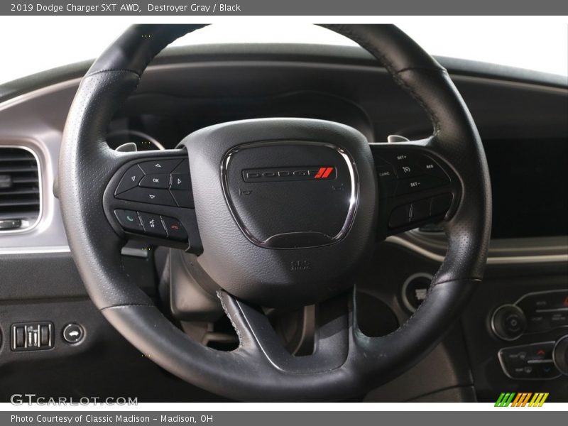 Destroyer Gray / Black 2019 Dodge Charger SXT AWD